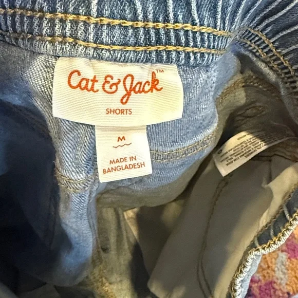 Cat & Jack Light Blue Denim Shorts - Picture 3 of 4